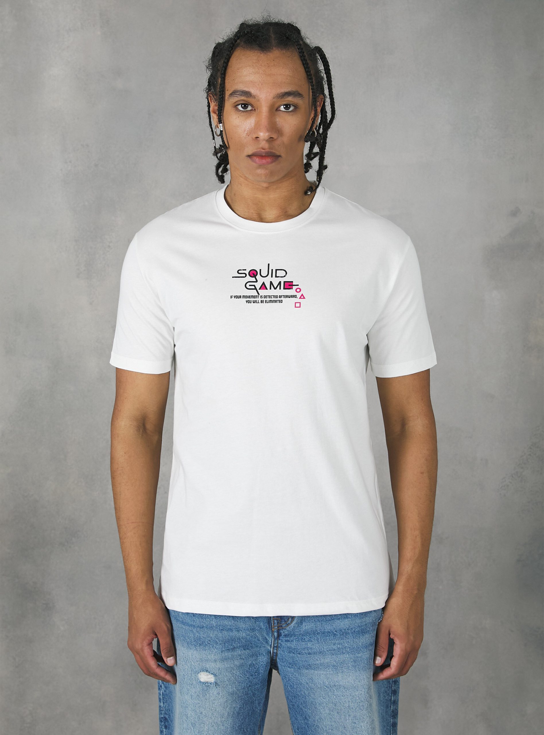 Männer Wh2 White Markenpositionierung Squid Game T-Shirt / Alcott T-Shirts – 2