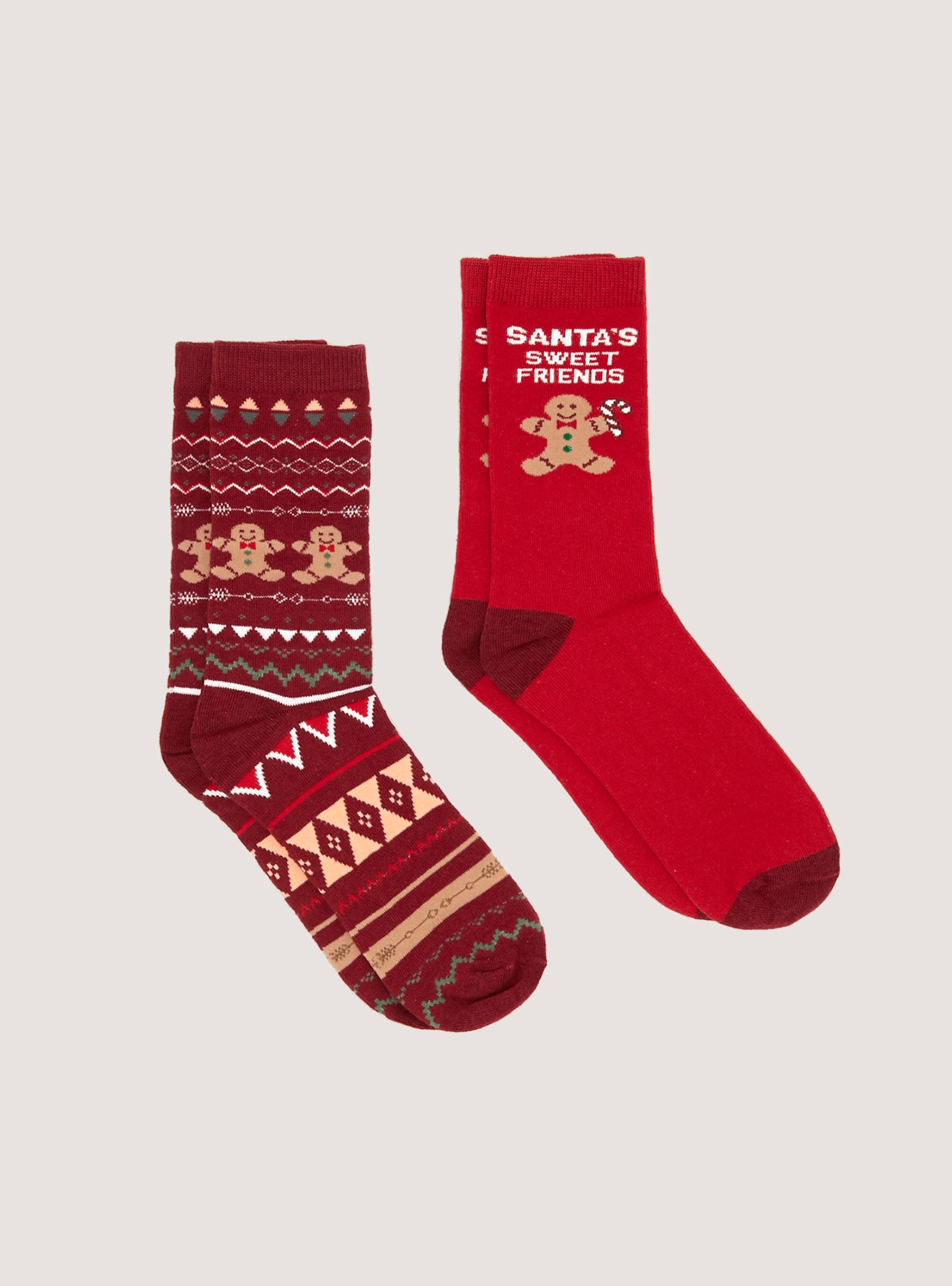 Markenidentität Socken Set Of 2 Pairs Of Christmas Socks Frauen Alcott Xmas – 1