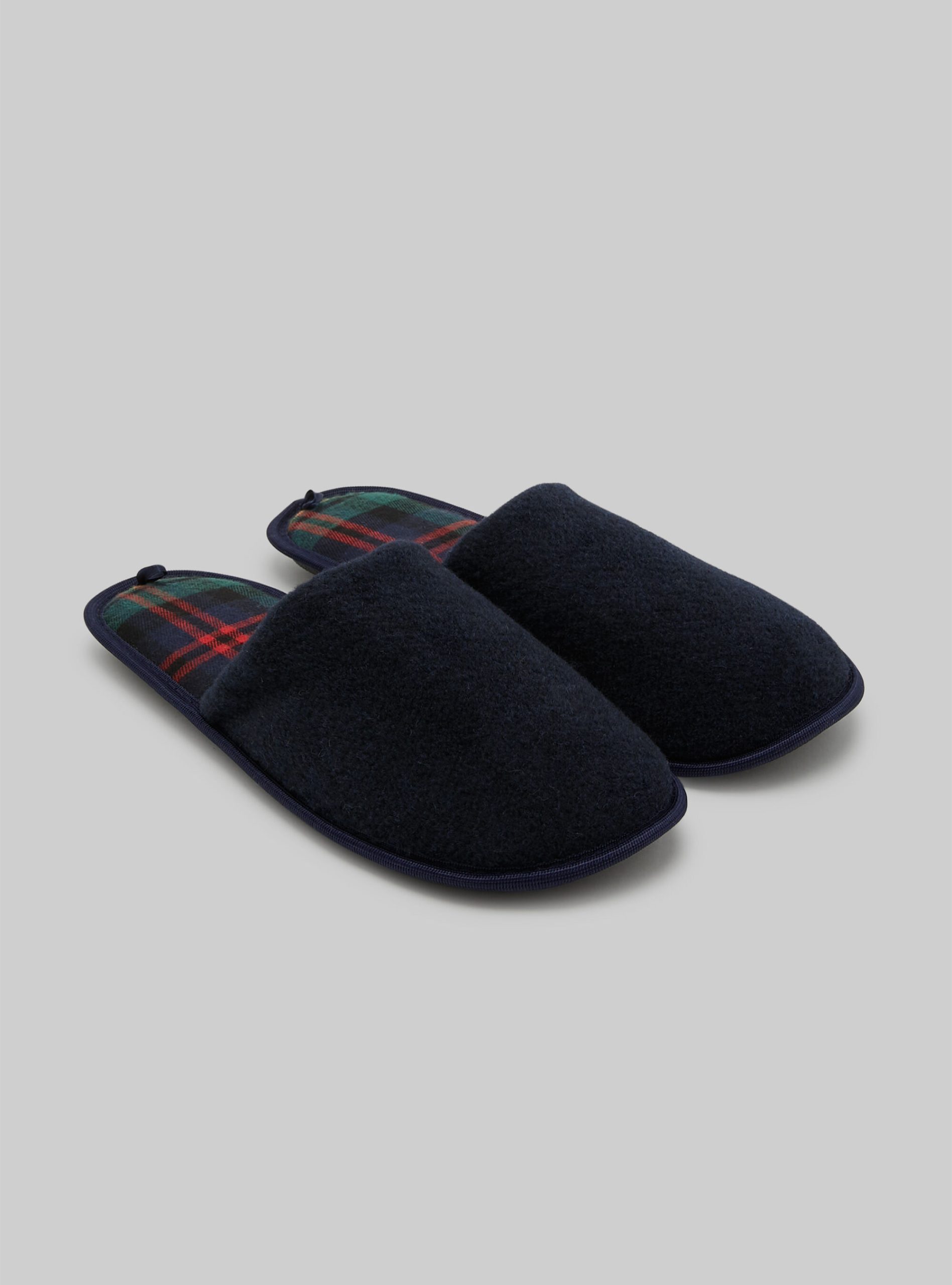 Na1 Navy Dark Slippers With Tartan Lining Qualität Alcott Männer Schuhe – 1