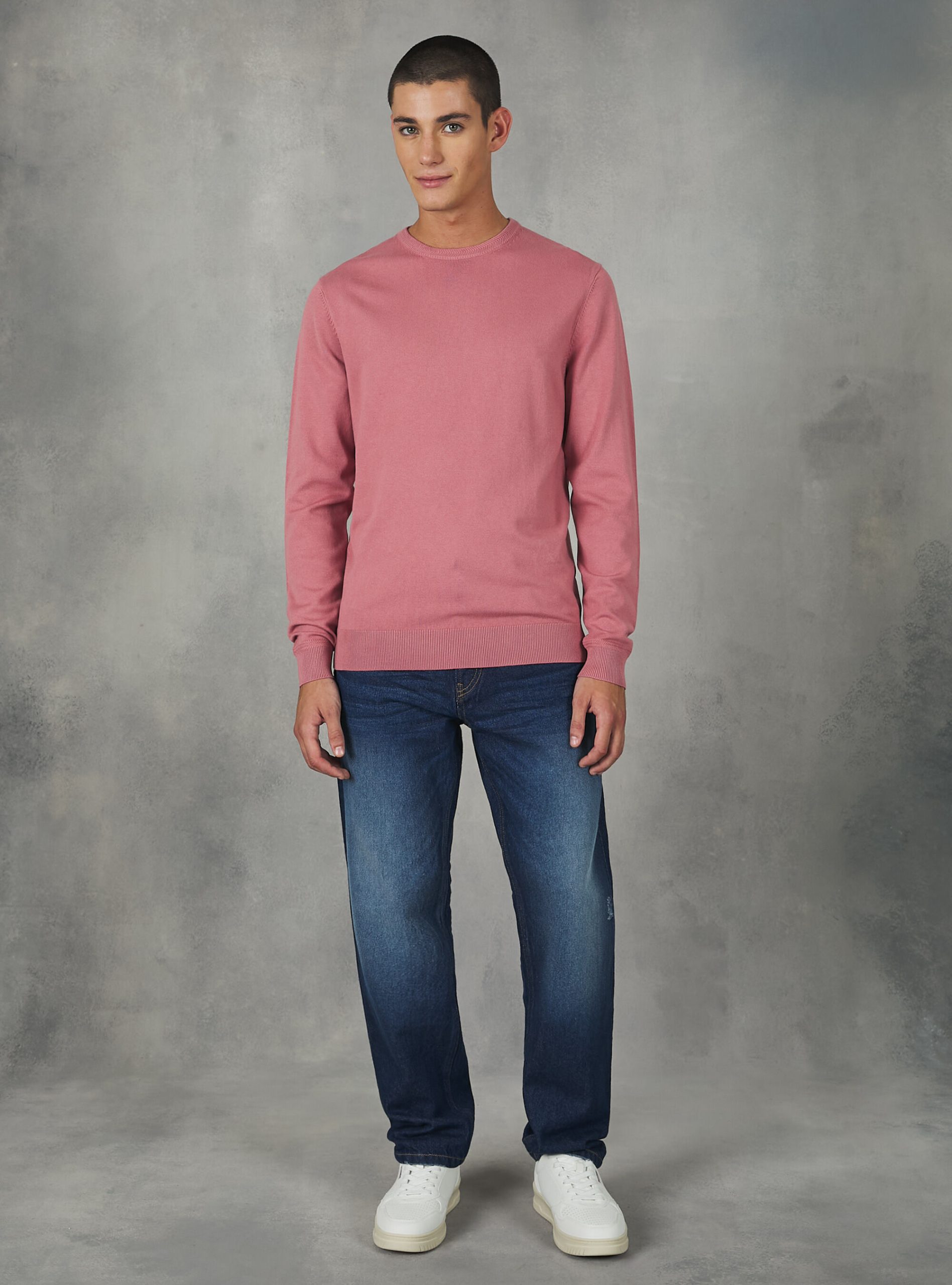Nachschub Round-Neck Pullover Made Of Sustainable Viscose Ecovero Strickwaren Pk2 Pink Medium Männer Alcott – 2
