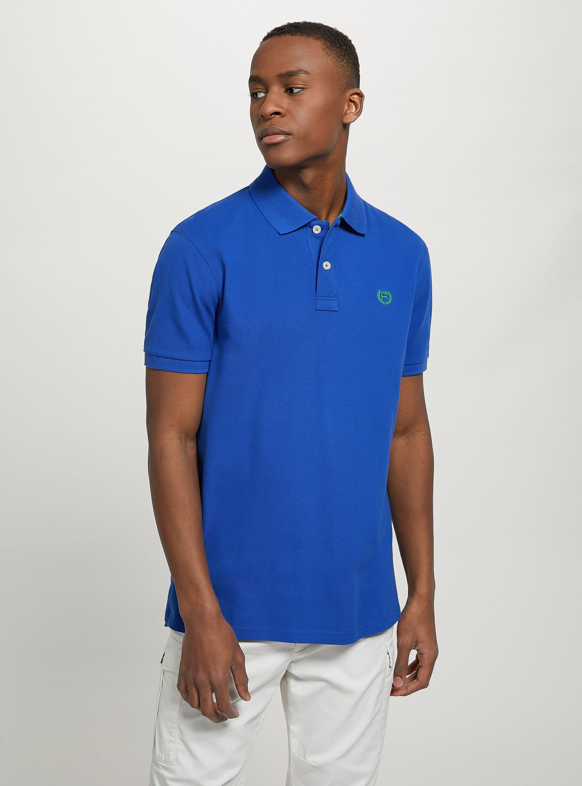Polo Cotton Piqué Polo Shirt With Embroidery Männer Ry1 Royale Dark Alcott Online – 2