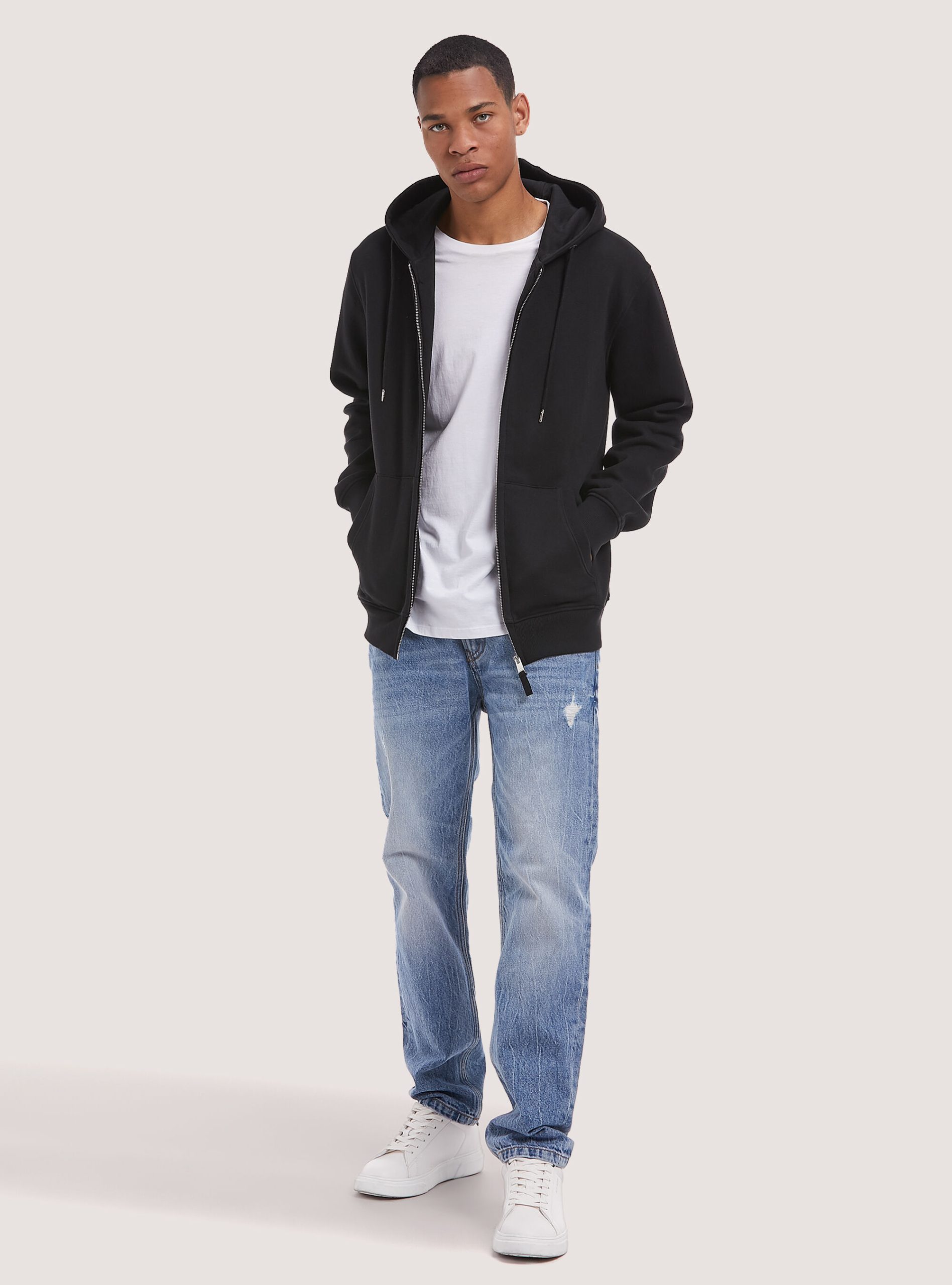 Produkt Männer Cotton Zip Hoodie Alcott Sweatshirts Bk1 Black – 2