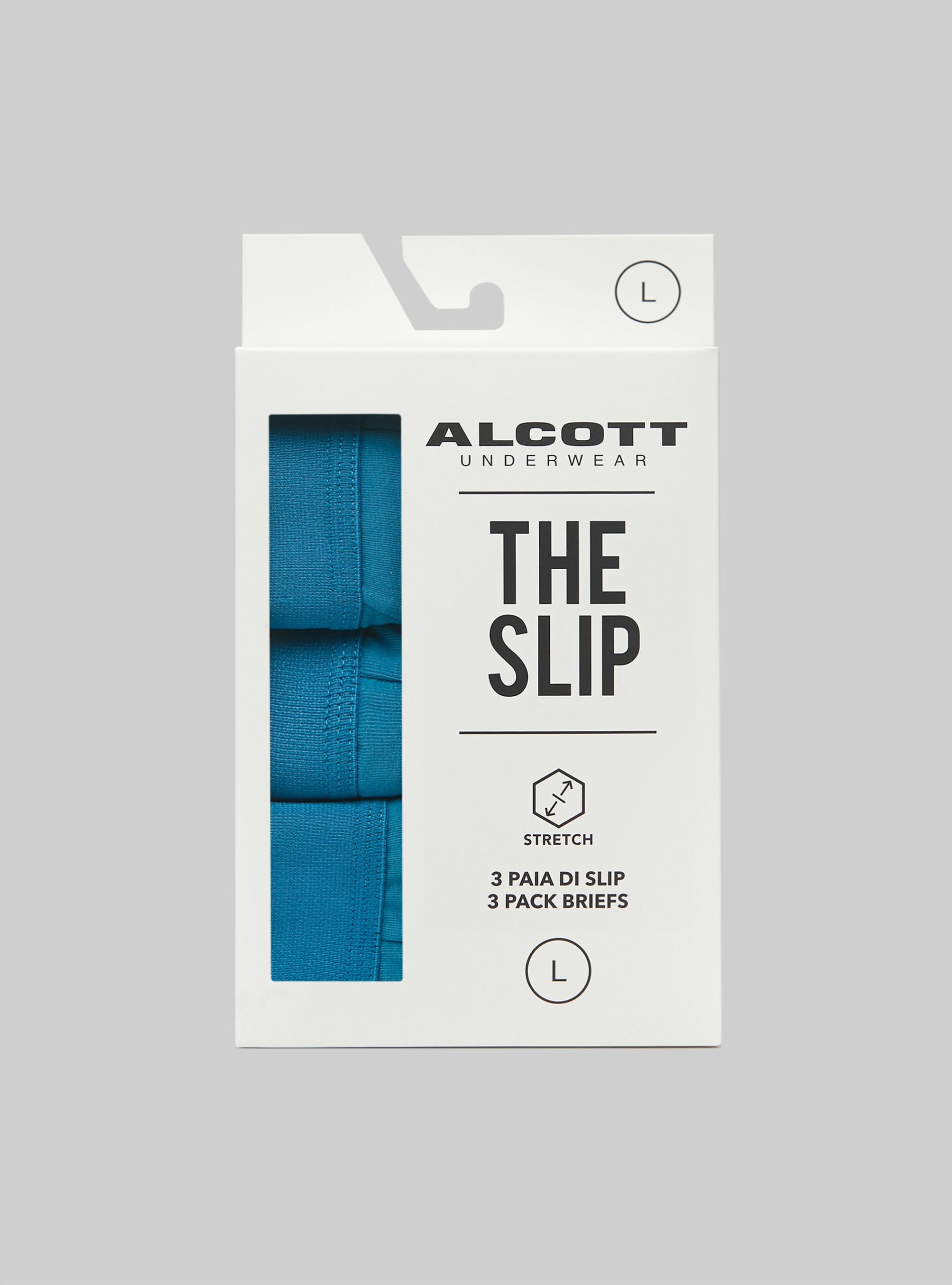 Prototyp Unterwäsche Alcott Set Of 3 Pairs Of Stretch Cotton Briefs Männer Ob2 Blue Oil Med. – 2