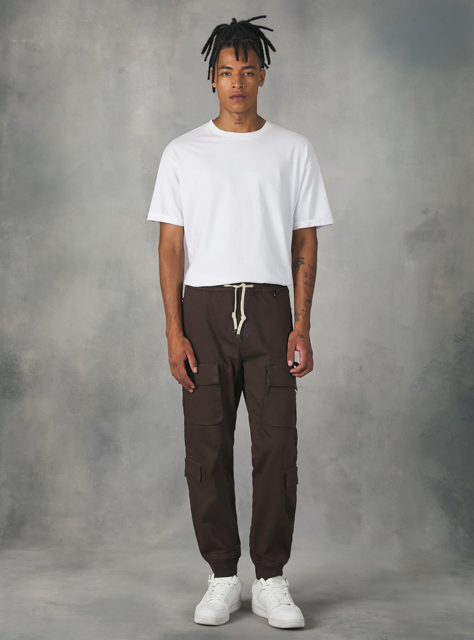Qualität Hosen Alcott Br1 Brown Dark Männer Jogger Trousers With Large Pockets – 1