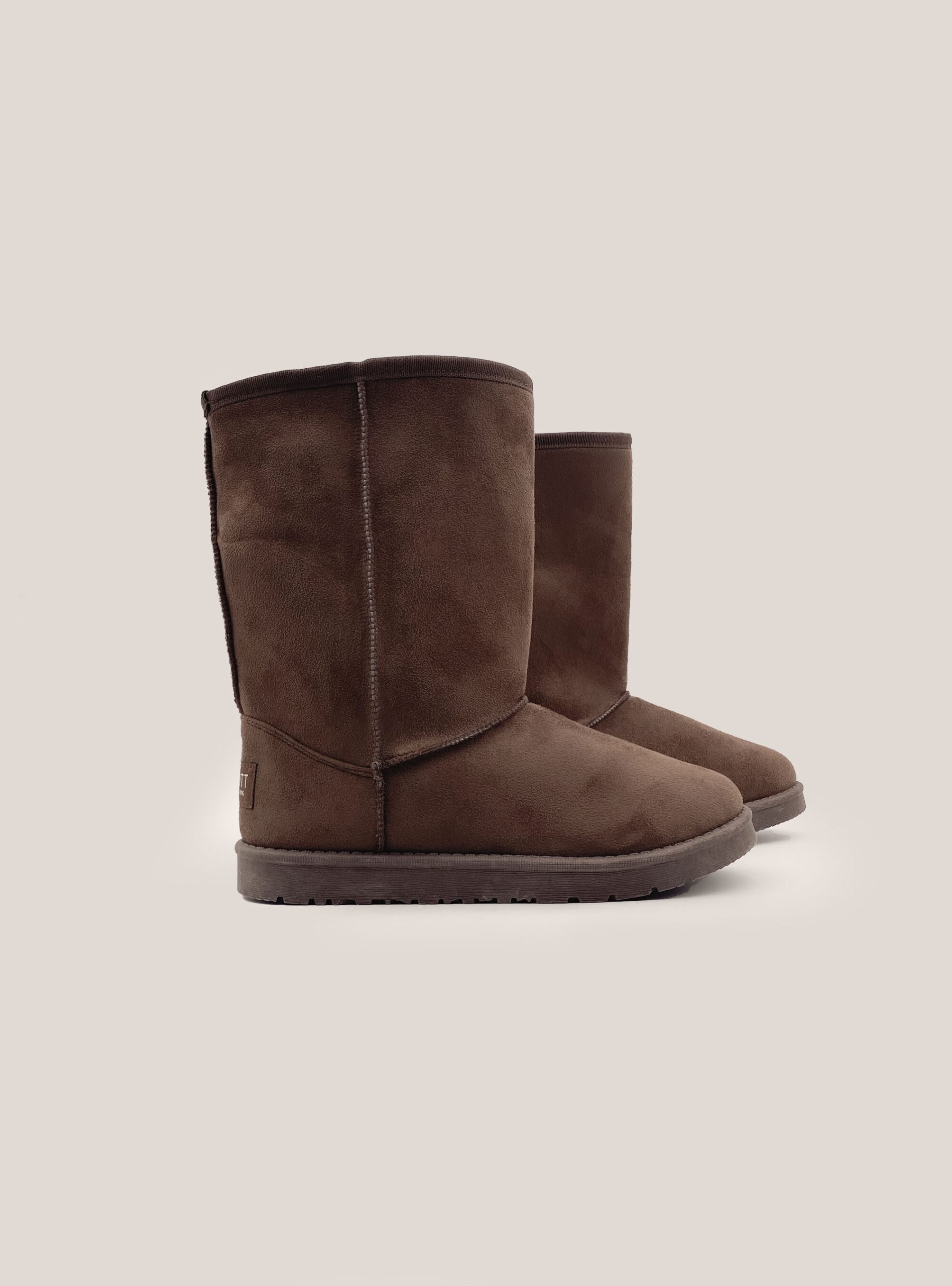 Rabattaktion Alcott Schuhe C526 Brown Frauen Suede Ankle Boots With Faux Fur Inside – 1