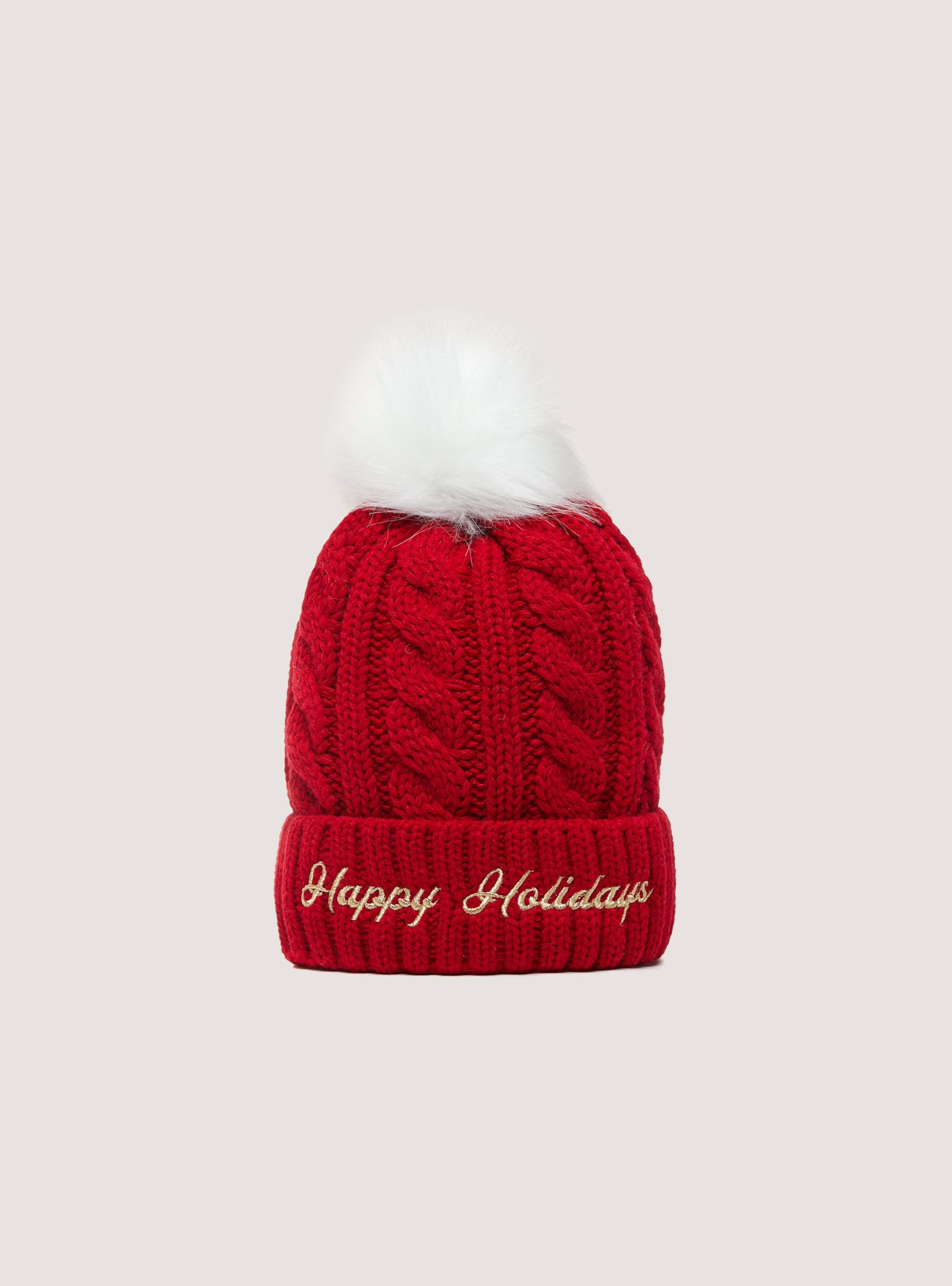 Rd2 Red Medium Verarbeitung Hüte Alcott Frauen Cappello Christmas Collection Con Pon Pon – 1
