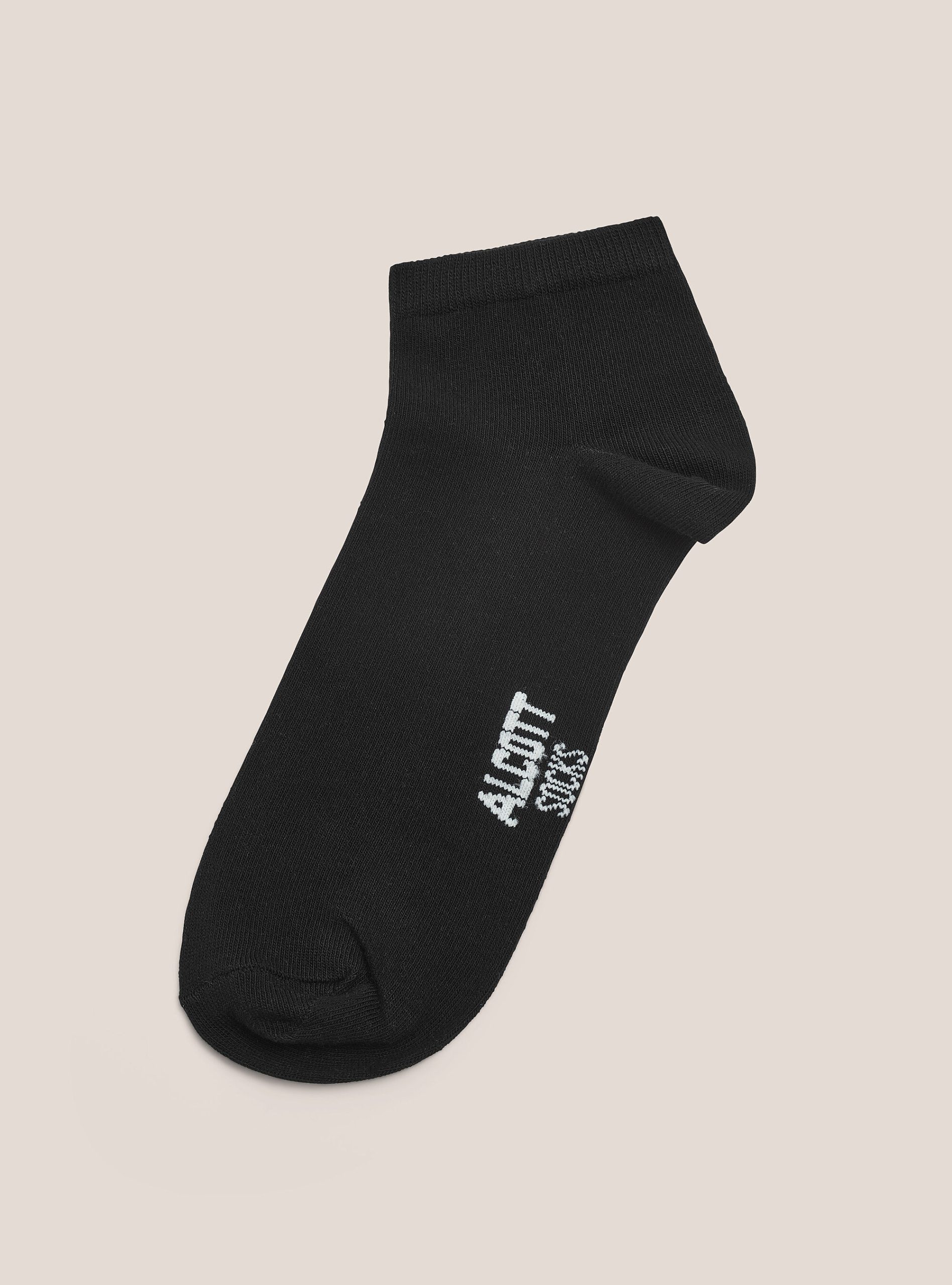 Set Of 4 Pairs Of Plain Basic Socks Preisnachlass Alcott Socken Bk1 Black Männer – 2