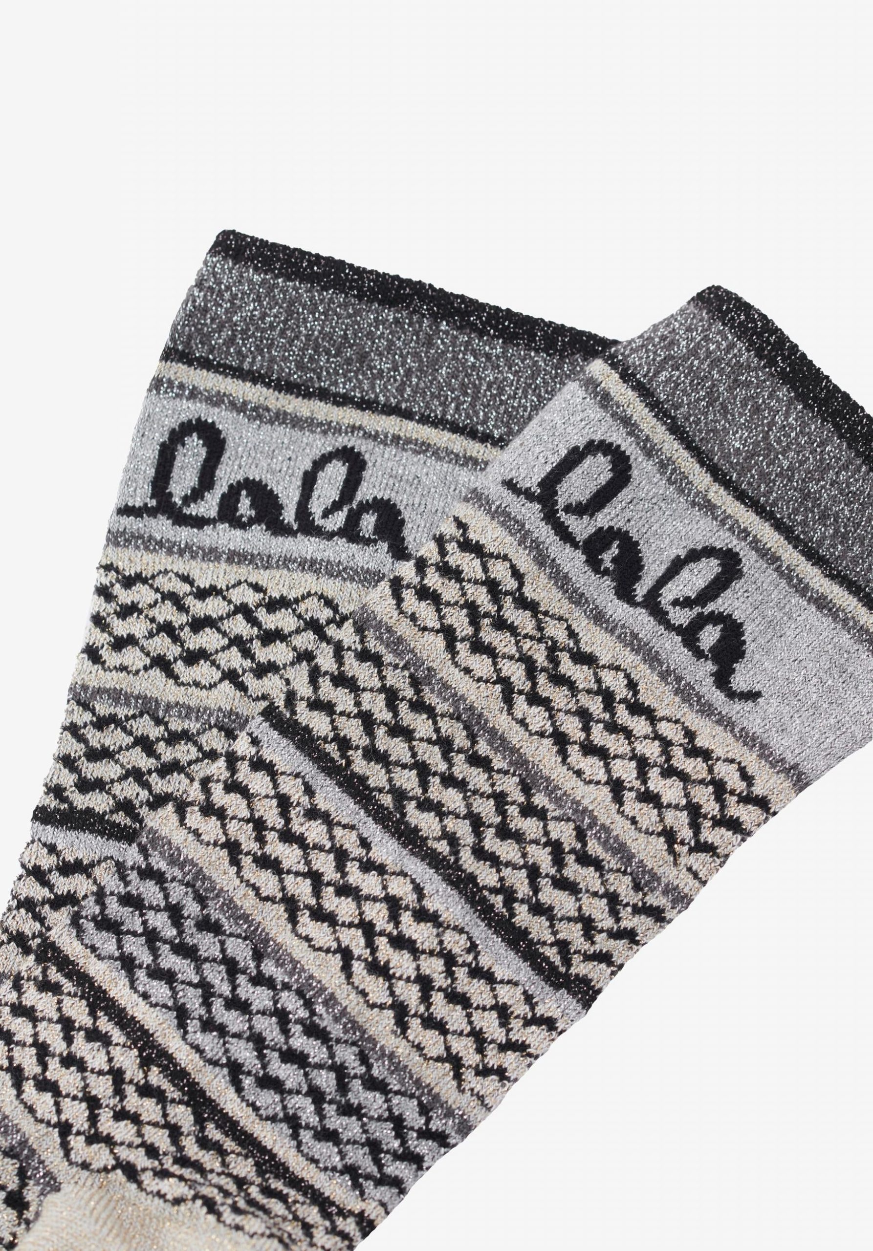 Socks Silja Stripes Grey Accessories Damen Lala Berlin Kaufen – 2