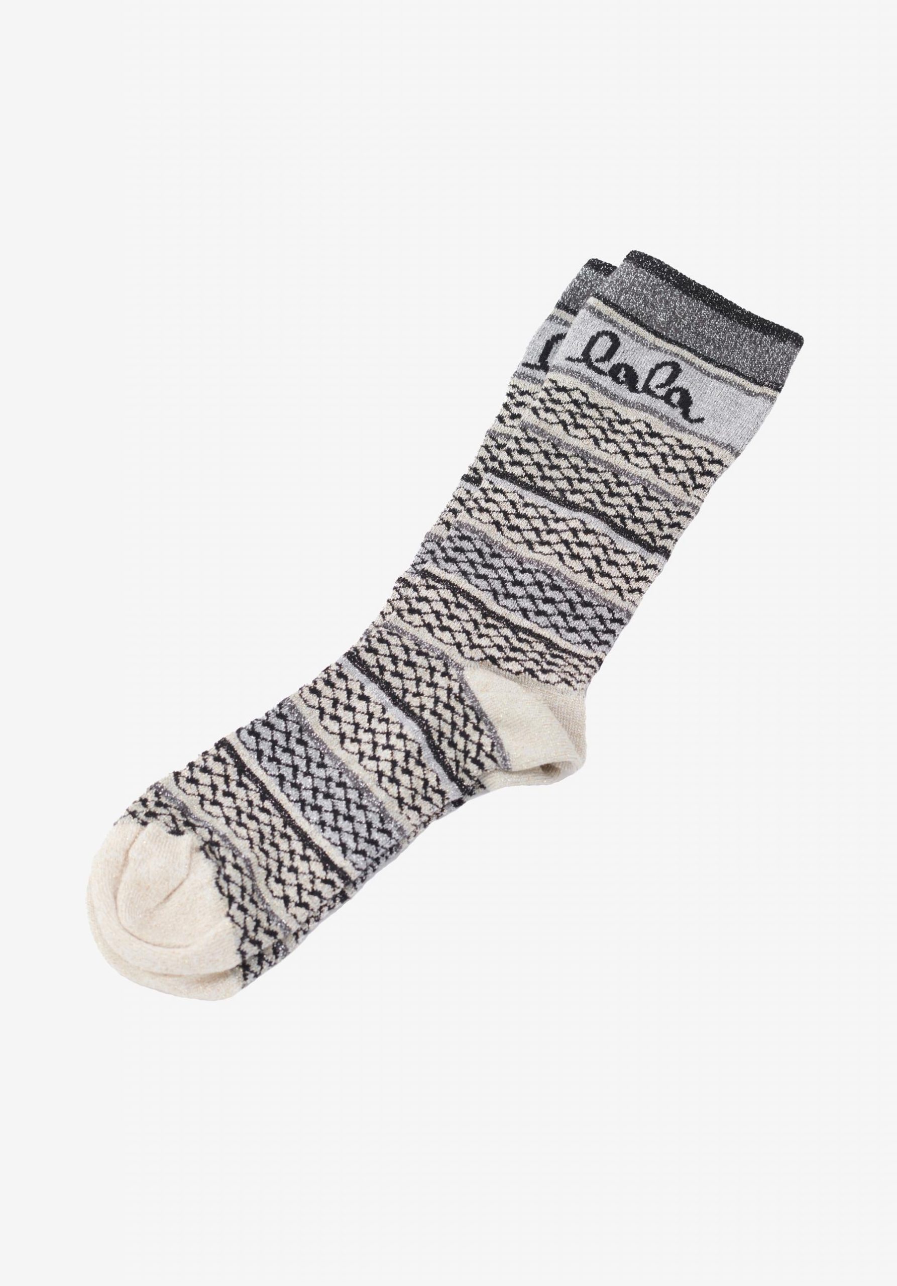 Socks Silja Stripes Grey Accessories Damen Lala Berlin Kaufen – 1
