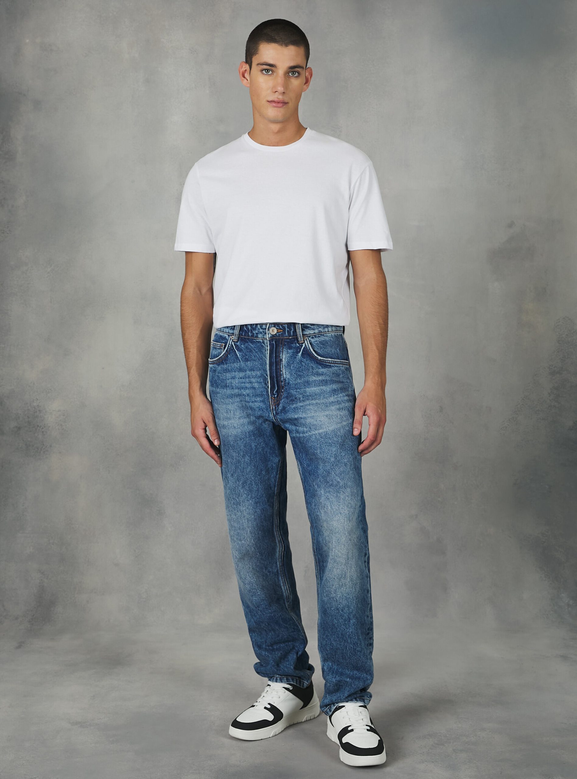 Straight Fit Cotton Jeans Jeans Zuverlässigkeit Männer Alcott D004 Medium Light Blue – 1