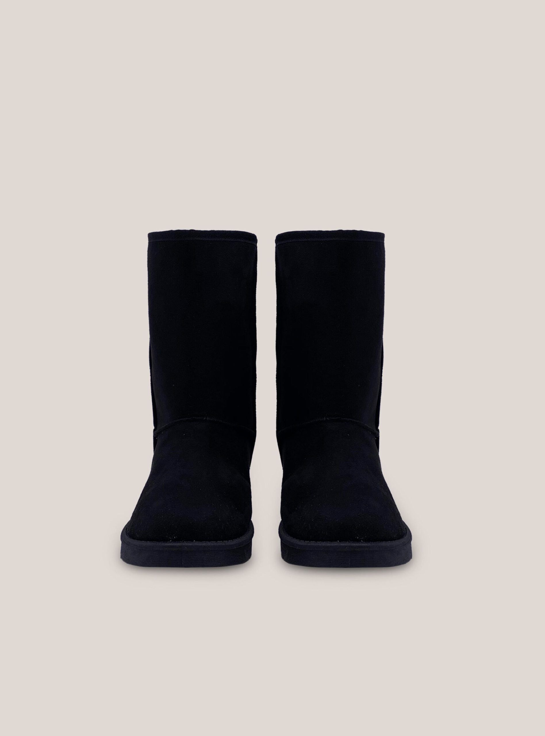 Suede Ankle Boots With Faux Fur Inside Kauf Alcott Schuhe Frauen C101 Black – 1