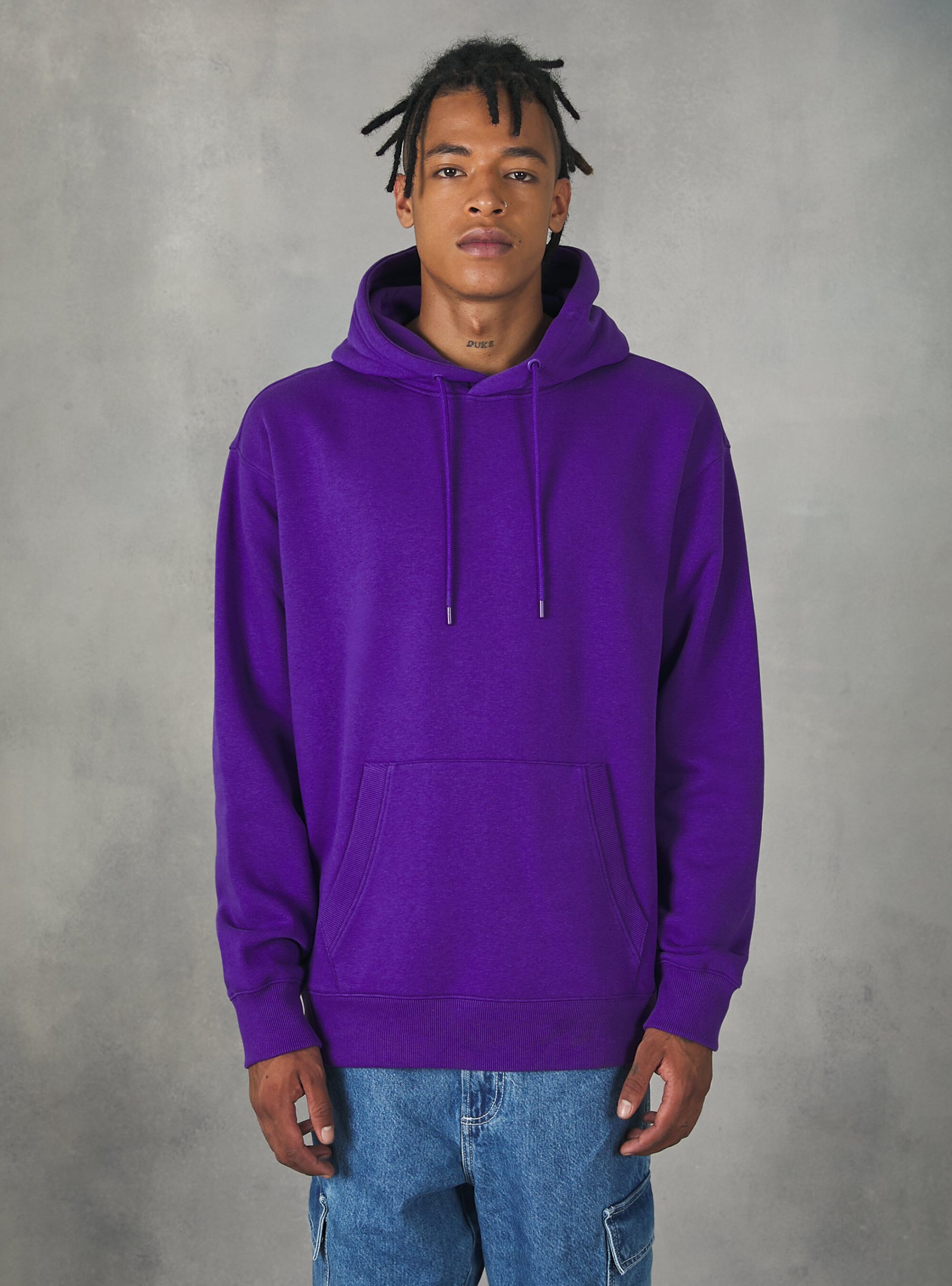 Sweatshirts Vi2 Violet Medium Männer Alcott Sweatshirt With Hood And Pouch Pocket Entwicklung – 2