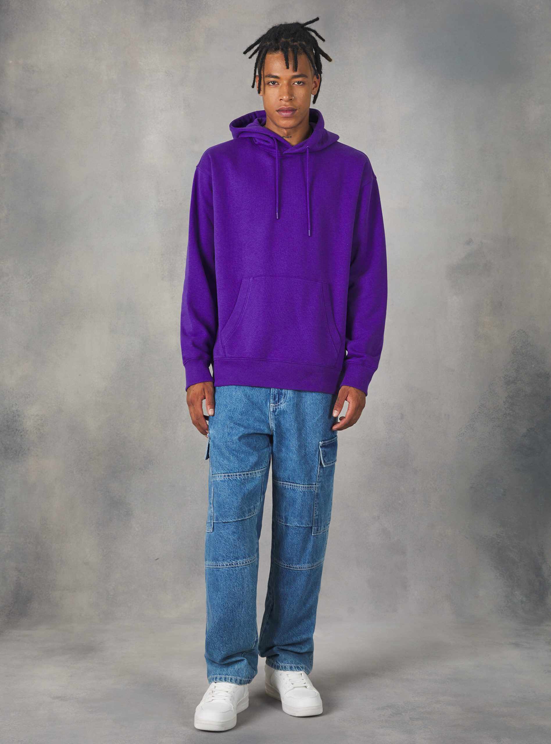 Sweatshirts Vi2 Violet Medium Männer Alcott Sweatshirt With Hood And Pouch Pocket Entwicklung – 1