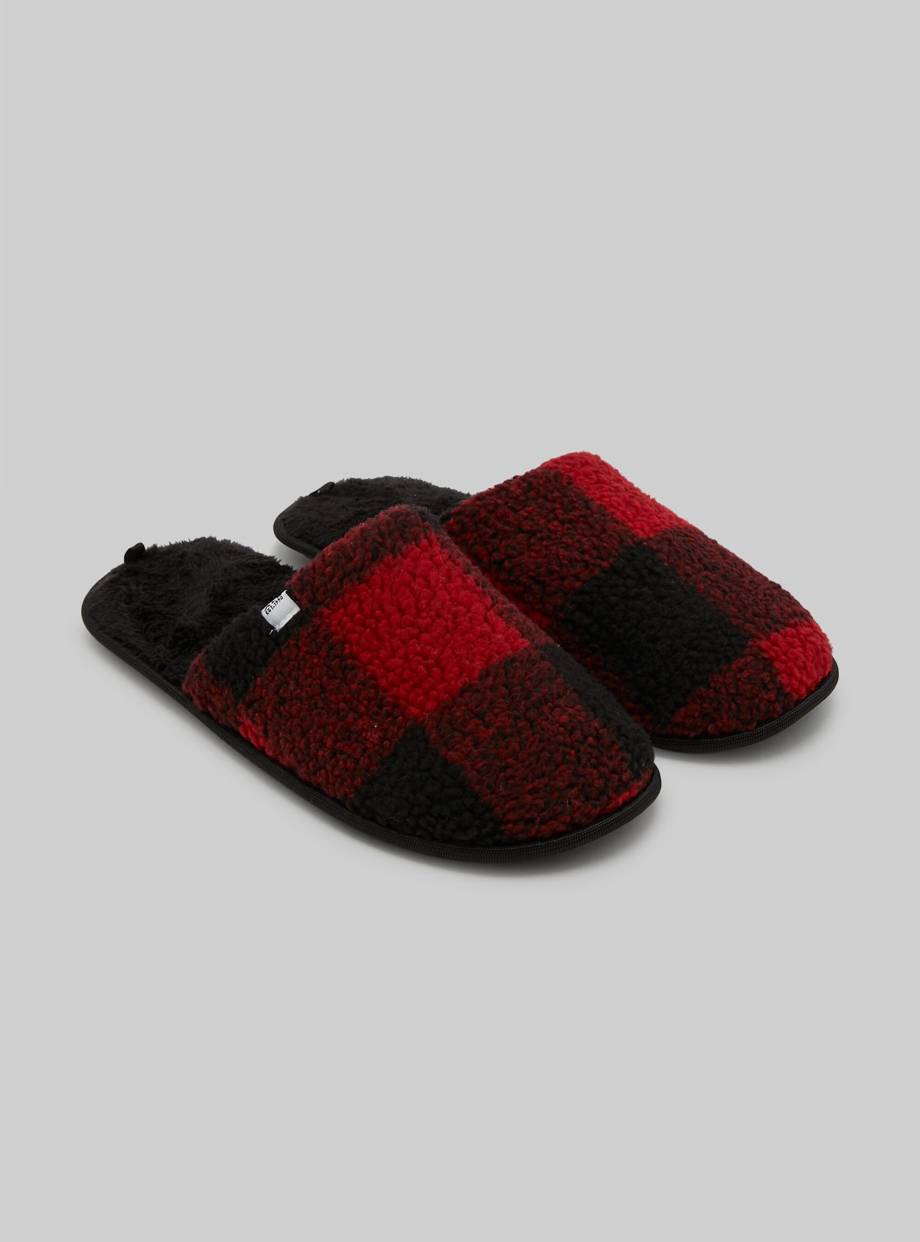 Tartan Slippers In Teddy Alcott Schuhe Mode Checks Red Männer – 1