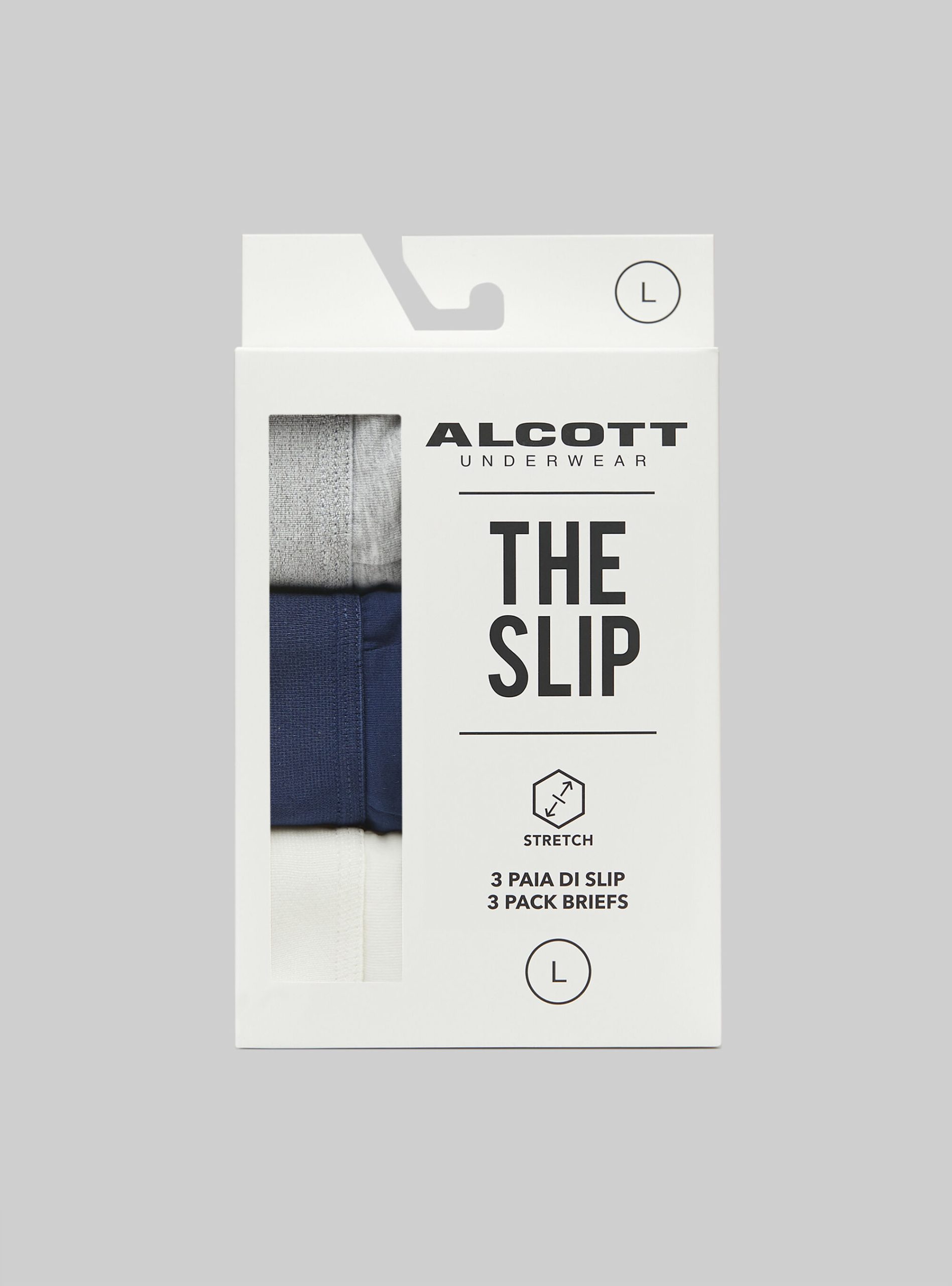 Unterwäsche Männer Alcott Set Of 3 Pairs Of Stretch Cotton Briefs Neues Produkt Mgy2/Na2/Wh2 – 2