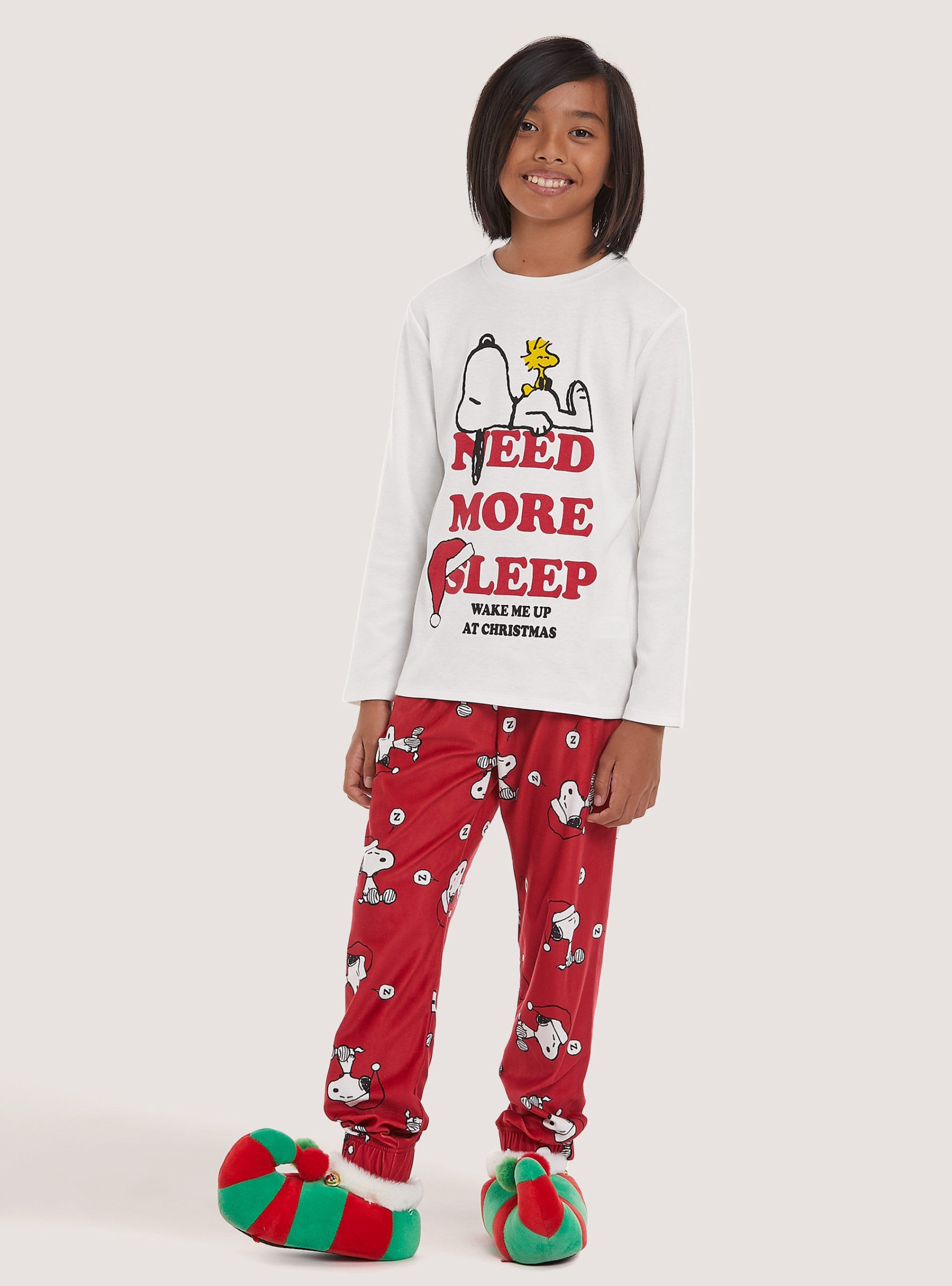 Wh2 White Pijamas Pigiama Snoopy Stampa All Over Männer Alcott Lieferung – 1